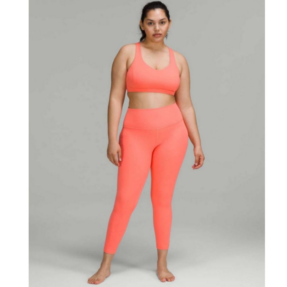 Lululemon Align High-Rise Pant 25" Raspberry Cream Size 4 Nulu
